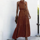 Sommer Langes Kleid Frauen 2022 Polka Dot Casual Midi Kleider Schwarz Halfter Trägerloses Sommerkleid Urlaubskleid Kleidung Für Frauen