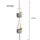 Handgefertigter Makramee-Pflanzenaufhänger, Topfschale/Topfaufhänger, Topfschale für Wanddekoration, Hof/Gartentopfschale für Pflanzen