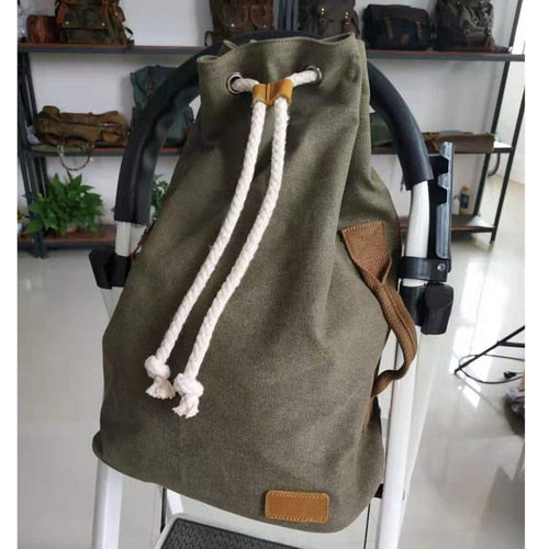 American Canvas Rucksack Umhängetasche Yuan Tong Bao Vintage Taschen Sport Sporttasche Reiserucksack Bucket Bag Men