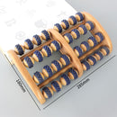 Hölzerne Fußmassagerolle Großes fünfreihiges Holzfußmassagegerät Stimulierende Akupunkturpunktfüße Plantarfasziitis-Rolle Reflexzonenmassage