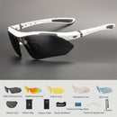 Comaxsun Professionelle polarisierte Fahrradbrille Fahrradbrille Outdoor Sports Fahrrad Sonnenbrille UV 400 mit 5 Linsen TR90 2 Style
