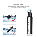Afeitadora eléctrica profesional 4 en 1 recargable para nariz y orejas, afeitadora, corte de templo, herramientas de cuidado personal para hombres