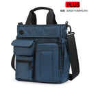 Bolso bandolera de hombro para hombre, bolso cruzado impermeable con orificio para auriculares, bolso de viaje de nailon, bolsas de trabajo de almacenamiento de gran capacidad XA666C
