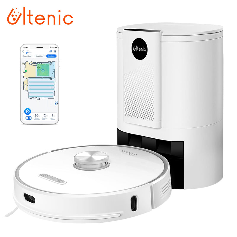 Ultenic T10 Robot Vacuum Cleaner LDS Navigation 3KPa Suction 200min Runtime Auto Charge&amp;4.3L Dust Capacity Smart Home Appliance