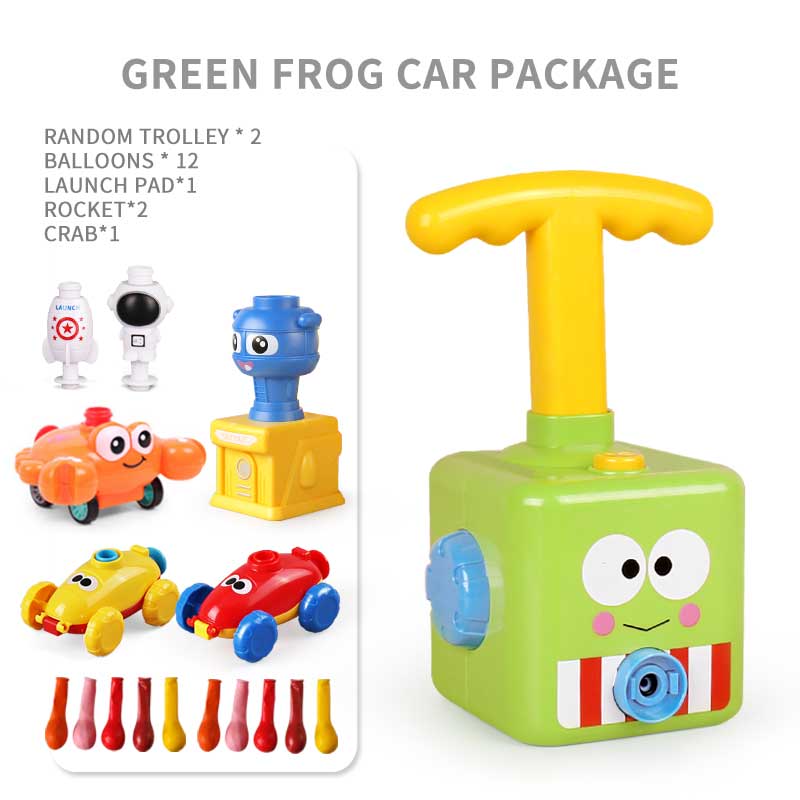 Niños coche potencia cohete lanzador globo juguete niño caliente inercial modelo educativo ciencia experimento juguetes para chico 3 años regalo