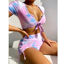 Neue Frauen Nahtlose Yoga Set Fitness Sport Anzüge Gym Kleidung Push Up 2 Stück BH + Gym Kurze Hosen Weibliche Laufende Trainingshose