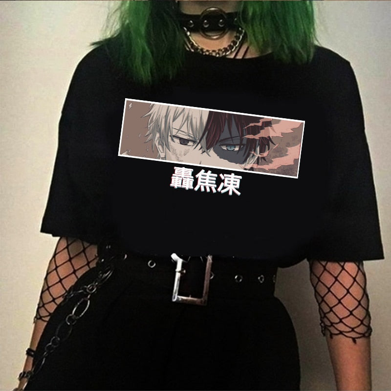 My Hero Academia Shoto Todoroki Anime Harajuku T-shirt Tops Tees