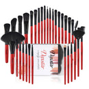 Kainuoa 32-teiliges Make-up-Set Foundation Lidschatten Lippenstifte Puder Highlight Abdeckpinsel Professionelles Make-up-Tool-Kit mit Tasche