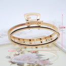 1 Stücke Mode Smal Einfache Wilde Geometrische Haarklaue für Frauen Mädchen Schellen Haar Krabbe Metall Haarspange Klaue Zubehör Kopfbedeckung