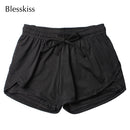 BLESSKISS Yoga Shorts Damen Fitness Spandex Neon Elastisch Lulu Sommer Laufen Workout Kurze Leggings Für Damen Gym Sport Shorts