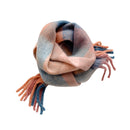 2020 Winter Cashmere Plaid Quasten Schal Love Thick Braid Rainbow Plaid Color Matching Schal Frauen