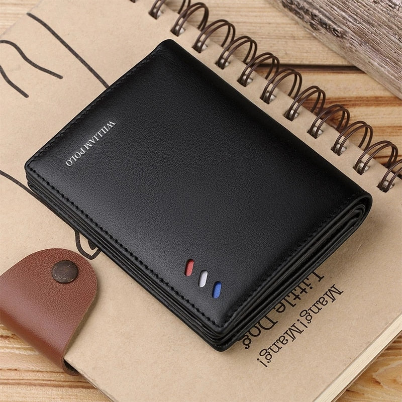 Men Wallets Leather Purse credit card Luxury Card package 2022 WILLIAMPOLO Genuine Leather Men&