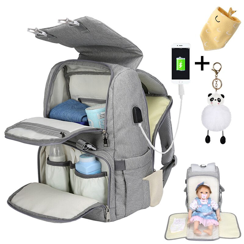 USB Mama Mutterschaft Baby Wickeltasche Organizer für Mama Mama Mutterschaft Pakete Kits Rucksack Baby Taschen Kinderwagen Wickeltasche