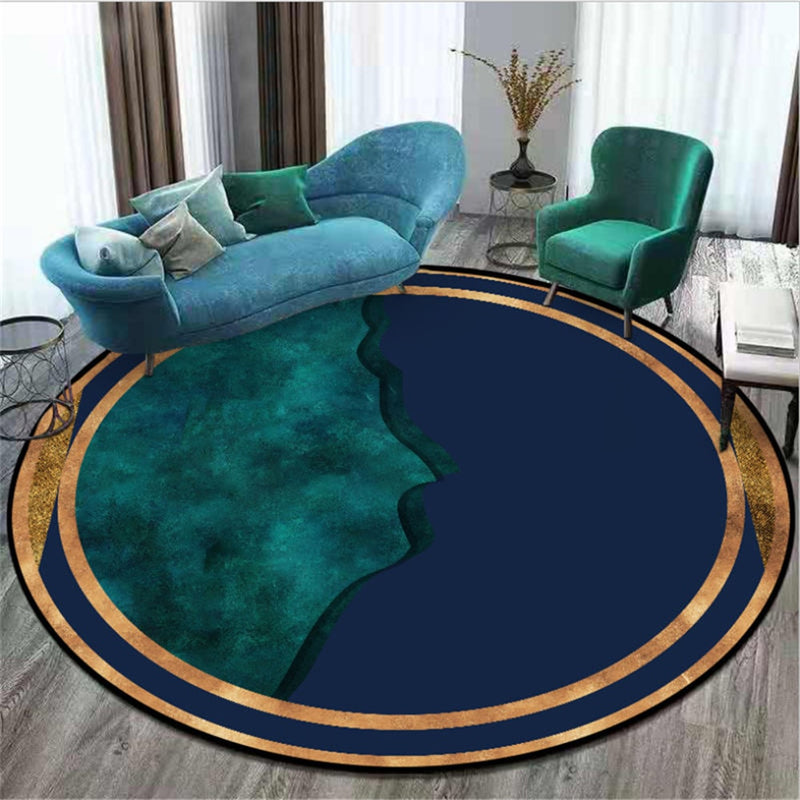 Bubbele Kiss Fashional Design Rong Rugs For Living Room Carpet Bedroom Home Decor Chair Mat Green Gold Style Anti Slip Delicate