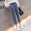 Casual Streetwear Pluderhosen Frauen Herbst Winter Lose Elastische Taille Cord Damen Hosen Harajuku Samt Warme Hosen Weiblich