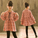 2022 Spring Autumn Girl Dress Cotton Long Sleeve Children&