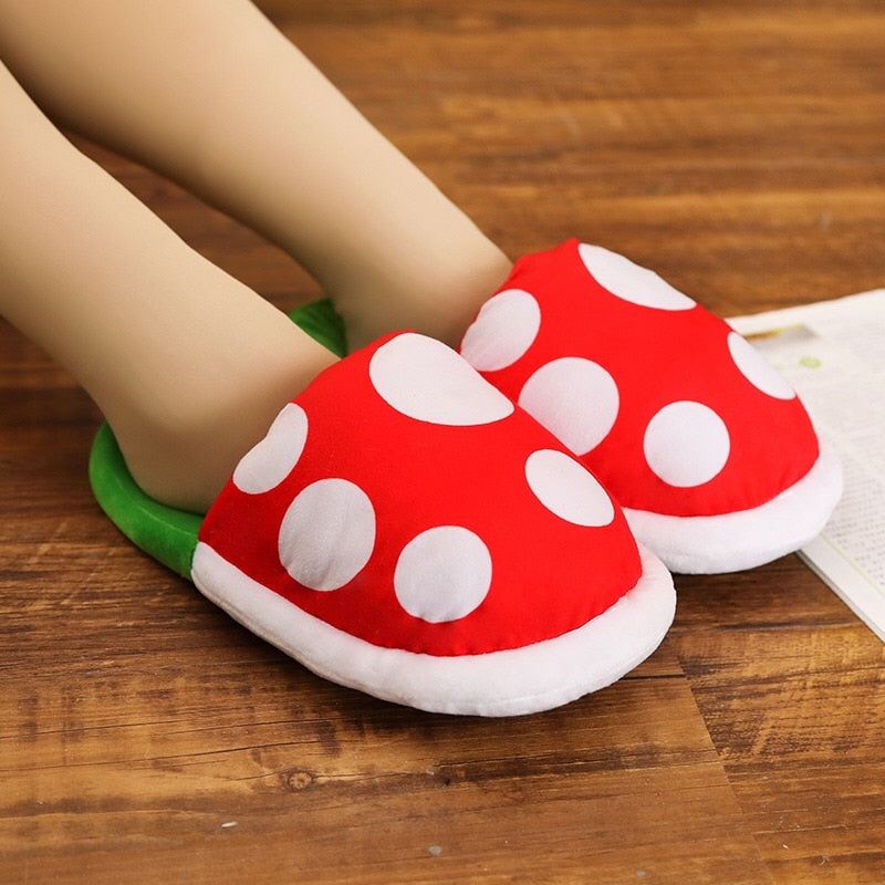 Anime Cartoon Toys Slippers Set Cute Flowers Plush Indoor Slippers For Adults Women Men Winter Home Slippers