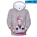 Die neuesten 3D Hisoka Hoodies Sweatshirts Männer Frauen Hoodie Mode Herbst 3D Comic Hisoka Jungen Mädchen Schwarz + Weiß Pullover