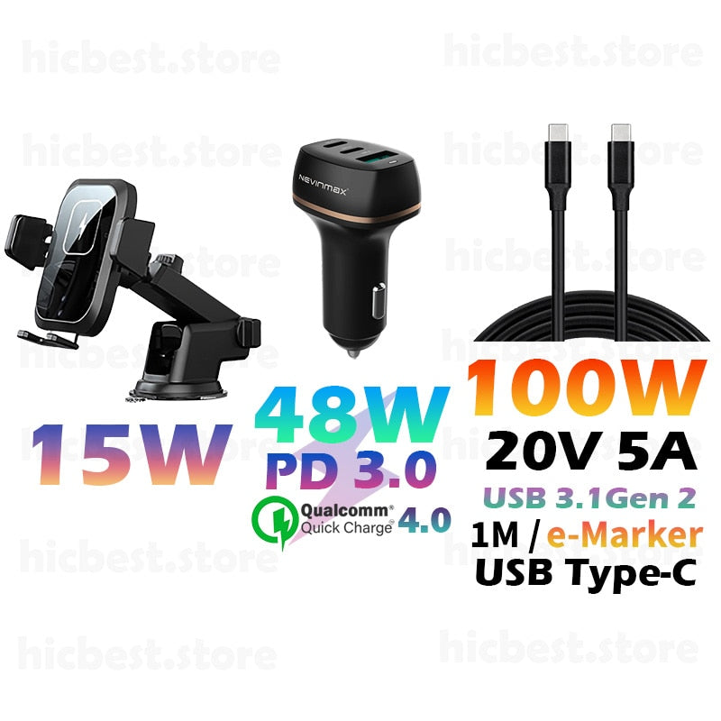 Cargador de coche inalámbrico de 15 W, soporte de teléfono para iPhone, cargador de inducción de carga inalámbrica para coche, soporte para iPhone 12 SE 11 8 Samsung S20