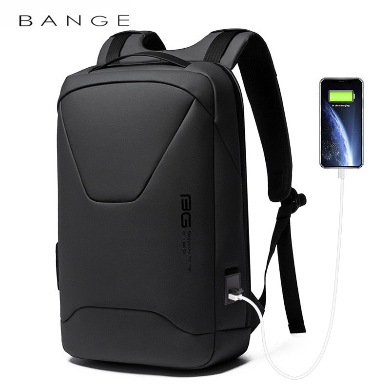 BANGE New Men Anti Theft Wasserdichter Laptop-Rucksack 15,6 Zoll Daily Work Business Rucksack Schulrucksack Mochila für Männer