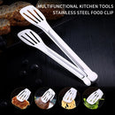 Stainless Steel Food Tongs Kitchen Utensils Buffet Cooking Tool Anti Heat Bread Clip Pastry Clamp Utensil Tongs