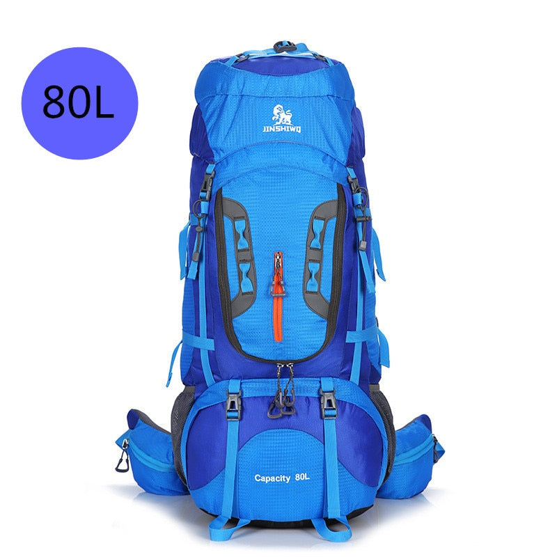 Mochila turística de 80L para acampar, senderismo, mochila militar, equipo de escalada de montaña, mochila deportiva, mochila de supervivencia Molle