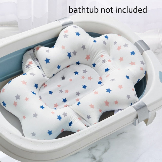 Baby-Badekissen, tragbares Neugeborenen-Bad, Anti-Rutsch-Kissen, Sitz, schwimmende Badende, Badewannenauflage, Dusche, Stützmatte, Sicherheit
