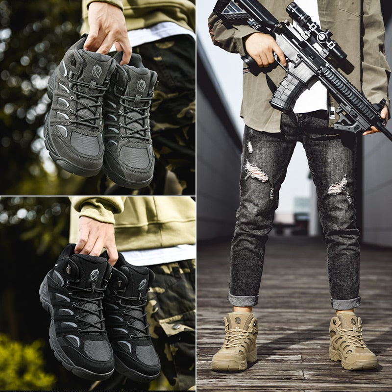 Brand Men Boots Tactical Military Combat Boots Outdoor Hiking Boots Winter Shoes Light Non-slip Men Desert Boots Ankle Boots