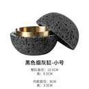 Creative Moon Aschenbecher Kunstzement Metall Haushalt Große Kapazität Tragbares Auto Anti-Asche Aschenbecher Heimdekoration Geschenk für Freund