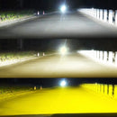 BraveWay 3Colors Car LED Headlight 3000K+4300K+6000K H1 H3 H4 H8 H11 HB3 HB4 H7 LED Bulbs 12V 12000LM Fog Lights Yellow White