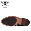 Desai Men Motorcycle Boots Vintage Combat Boot Winter Fur 2020 New Cow Split Leather  Genuine Leather Military Boots Men Shoes