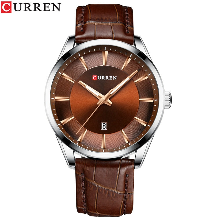 CURREN, nuevos relojes de cuarzo para hombres, relojes de pulsera con correa de cuero para hombres, Reloj de negocios de marca de lujo para hombres, Reloj para Hombres