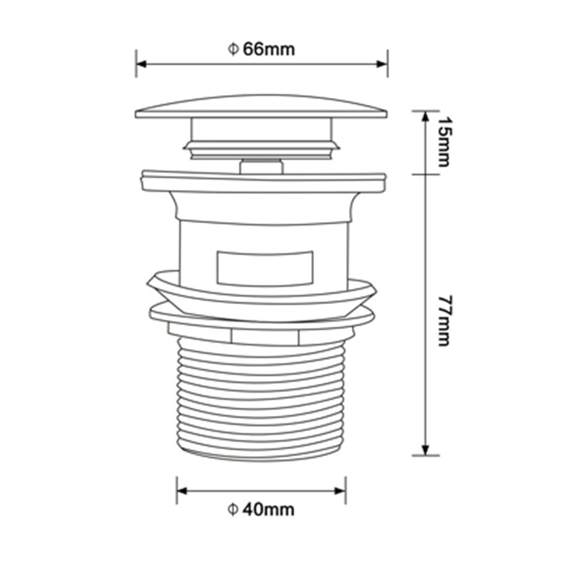 Tapón de desagüe emergente para lavabo de baño, accesorios para grifos de baño, Material de latón macizo, cromo negro, rosa, oro cepillado