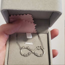 Color Personalized Infinity Name Necklace With Heart Custom Couple Letter Pendant Stainless Steel Jewelry Best Friend Gifts