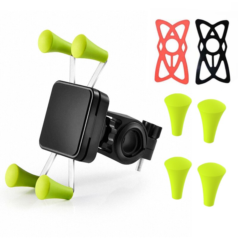 Univerola Bike Phone Mount para motocicleta y manillar de bicicleta X-Clip Stand Soporte de montaje GPS, ajustable, apto para iPhone 11/11 Pro