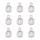 80-160 Uds Zirconia cúbica diamantes de imitación dijes colgantes gota corazón dijes de cristal para joyería DIY pendientes collar fabricación de pulseras