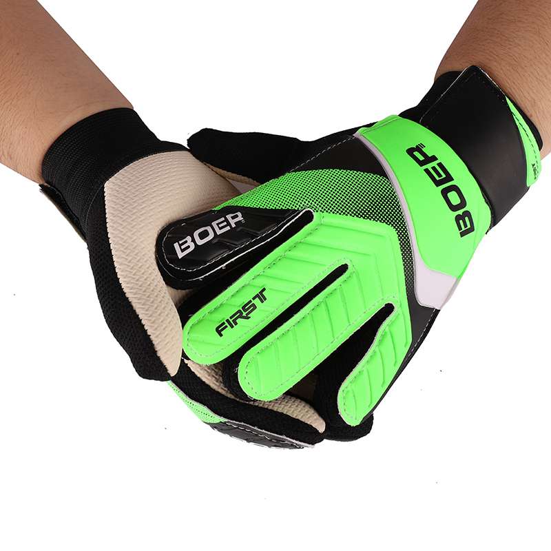 Thicken Non-slip Rubber Football Goalkeeper Gloves Goalie Soccer Finger Bone Protection Guard Gloves Begginers Professional