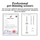 Fenice, tijeras de aseo para perros de 7 pulgadas, tijeras para perros Bichon Teddy, tijeras para adelgazar dientes sin rastro para productos para perros, tasa del 70-80%