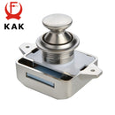 KAK 10 Stück Camper Car Push Lock RV Caravan Boat Motor Home Cabinet Draw Latch Button Locks Furniture Door Lock Hardware