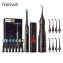 Irrigador Oral portátil Fairywill, USB, 300ml, recargable, irrigador Dental, limpiador de dientes, 3 modos para adultos
