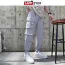 LAPPSTER Herren Japanische Streetwear Cargohose 2022 Overall Herren Taschen Hip Hop Jogger Hose Schwarz Mode Jogginghose 5XL