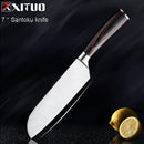 XITUO Küchenmesser Kochmesser 1-5 STÜCKE Japanisches High Carbon Edelstahl Hackmesser Gemüse Santoku Messer Utility Slicing Tool