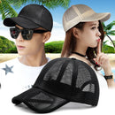 Sombrero de sol de malla completa de gran tamaño para hombre, gorra deportiva fresca de verano para montar, sombreros de pico para mujer, gorras de béisbol de talla grande para hombre, 55-60cm 60-66cm