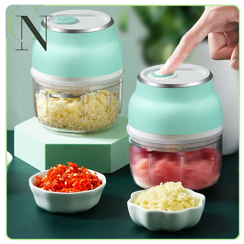 Kitchen Vegetable Chopper Electric Food Chopper Garlic Masher Garlic Crusher Vegetable Food Grinder Mini Garlic Chopper 150ml