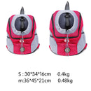 New Out Double Shoulder Portable Travel Backpack Outdoor Pet Dog Carrier Bag Pet Dog Front Bag Mesh Backpack Head
