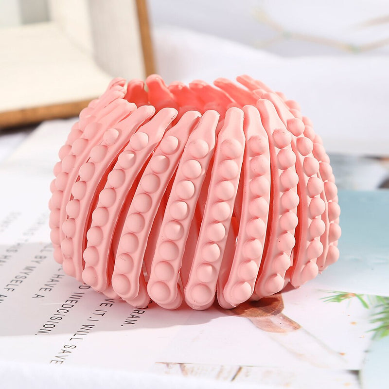 Fashion Women Bun Crystal Hair Claw Horsetail Buckle Hair Clip Bird Nest Expanding Hair Accessories Female Ponytail Headwear