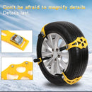 Cadenas de nieve para neumáticos de coche, 4 uds./8 Uds., seguridad en carretera, seguridad antideslizante ajustable, cadenas de TPU