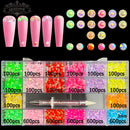 21 Grids Crystals Diamonds Nail Strasssteine ​​Set 3100pcs FlatBack Strasssteine ​​Kit funkelnde Nail Art mit 1 Stift für Dekorationen
