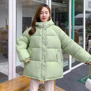 2022 Neue Frauen Kurze Jacke Winter Parkas Dicke Mit Kapuze Baumwolle Gefütterte Jacken Mäntel Weibliche Lose Puffer Parkas Oversize Outwear