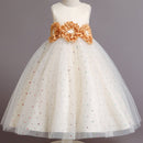 Pegeant Pailletten Backless Kinderkleider für Mädchen Hochzeitsfeier Prinzessin Kleider Baby Mädchen Erstkommunion Layered Tutu Kleider